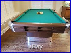 Brunswick Anniversary Pool Table - 1945 - Restored- 8' Oversize
