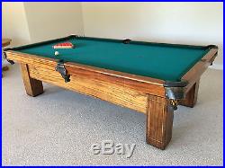 Brunswick Antique Slate 9ft pool billiards table inlay