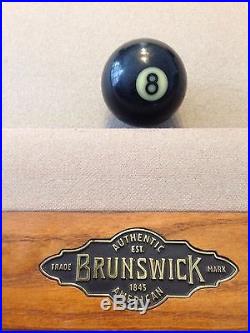 Brunswick Avalon oak Pool Table 8 Foot
