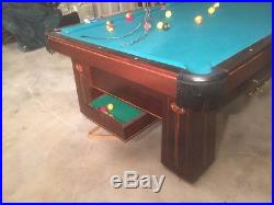 Brunswick Balke Callender Antique Pool Table circa 1916 Model Regina