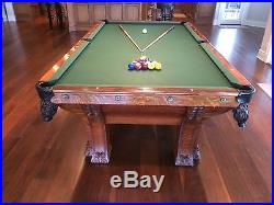 Brunswick Balke Collanader 1890s antique pool table