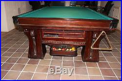 Brunswick Balke Collender Arcade Antique Pool Table
