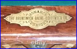 Brunswick Balke Collender antique pool table Brilliant Novelty circa 1880's