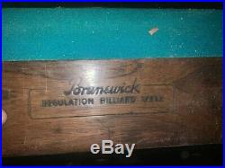 Brunswick Balke Commander Antique Pool Table circa 1930