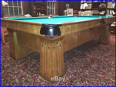 Brunswick-Balke-Pool table restored antique art deco 1920 1930's perhaps
