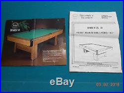 Brunswick Billards Bristol #2 Slate Pool Table 7' Model (PICK UP ONLY)