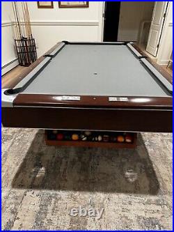 Brunswick Billiard Pool Table Cues Balls Chalks Rack
