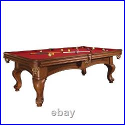 Brunswick Billiards Pool Table 8ft Solid Wood Ball & Claw