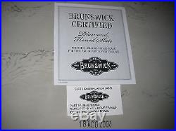 Brunswick Billiards Pool Table Destinctive Hand Inlaid Detail 8' Certified Slate