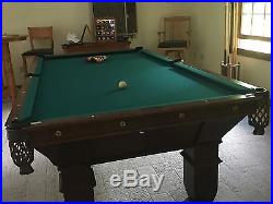 Brunswick Blake and Collinder Antique Pool Table