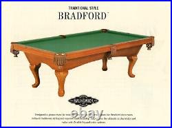 Brunswick Bradford pool table 8' in great shape, 1 inch slate