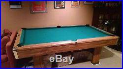 Brunswick Bristol Oak 7 ft. Slate Pool Table in Excellent condition