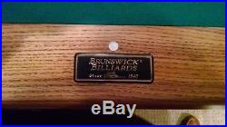 Brunswick Bristol Oak 7 ft. Slate Pool Table in Excellent condition