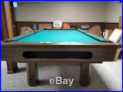 Brunswick Buckingham Model Full Size 8' Pool Table Very Nice Condition