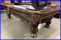 Brunswick Carved Pool Table
