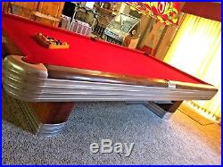 Brunswick Centennial Art Deco Style 9 Foot Billiard/pool Table