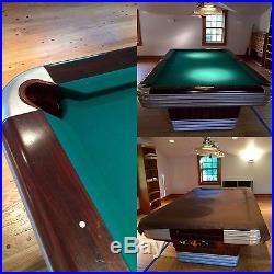 Brunswick Centennial Billiards Table With Lights And Full Accessories