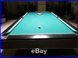 Brunswick Centurion Billiards Pool Table 9' Slate Top Gloss Black