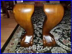 Brunswick Chestnut Ball & Claw Pool Table Replacement Legs