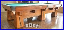 Brunswick Collendar Snooker billiards pool table Kling II Antique SALE