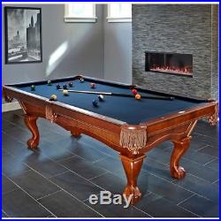 Brunswick Danbury 8 Foot Pool Table with Blue Contender Cloth and Play Kit