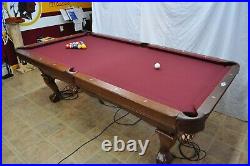 Brunswick Danbury 8' Pool Table with 1 Slate and Teflon Felt Upgrades