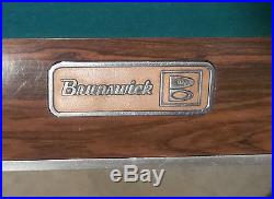 Brunswick Gold Crown 2 Pool Table 9' Pick up New Jersey