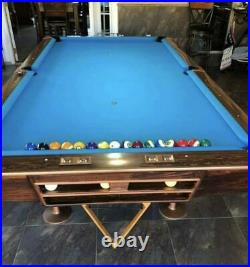 Brunswick Gold Crown 4 IV 9 foot pool table with Ball Return