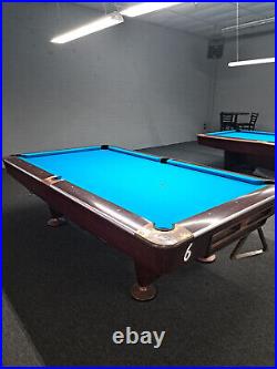 Brunswick Gold Crown 4 pool table 8ft (lot of 5) x2 ball returns x3 drop pocket
