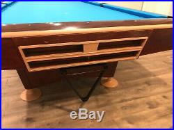 Brunswick Gold Crown 9' Pool Table Mahogany Drop pocket