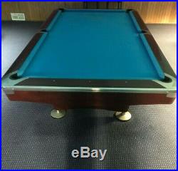 Brunswick Gold Crown Five Pool Table 9' with Simonis 860 HR used
