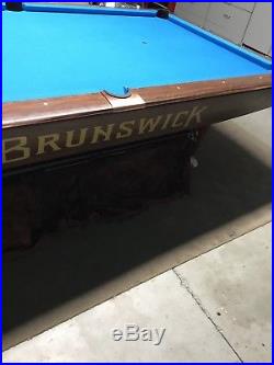 Brunswick Gold Crown III Pool Table from mid to late 1970s