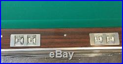 Brunswick Gold Crown II refinished white, 9 foot pool table