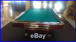 Brunswick Gold Crown IV 4.5 x 9 ft Pool Table withcover
