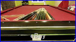 Brunswick Gold Crown IV 9ft tournament pool table with Cues, Balls, Rack & Chair