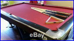 Brunswick Gold Crown IV 9ft tournament pool table with Cues, Balls, Rack & Chair