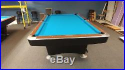 Brunswick Gold Crown pool table with light, cues and balls