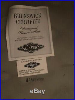 Brunswick Greenbriar II pool table, 4 Centennial Players Chairs, Diamond Slate