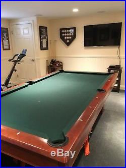 Brunswick Hawthorne 8' Pool Table Great Condition Includes Cover and Accessories