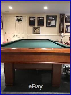 Brunswick Hawthorne 8' Pool Table Great Condition Includes Cover and Accessories