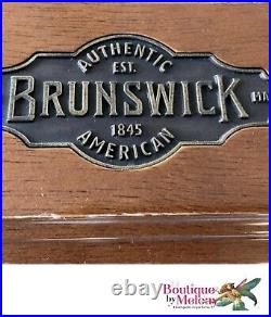 Brunswick Hawthorne 9' Vintage Slate Pool Table 3 Piece and Accessories