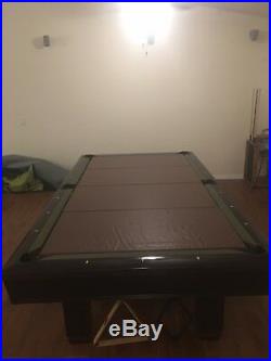 Brunswick Hawthorne Cherry 8' Pool Table Great Condition