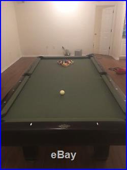 Brunswick Hawthorne Cherry 8' Pool Table Great Condition