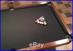 Brunswick Kendrick 8 ft Pool Table, Balls, Cues & 6 Sticks