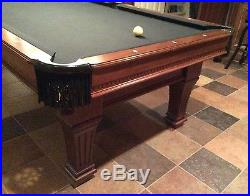 Brunswick Kendrick 8 ft Pool Table, Balls, Cues & 6 Sticks