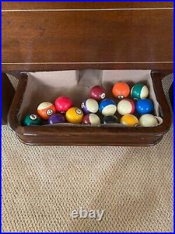Brunswick Madison 9 ft Antique Vintage Pool Table with Ball Return 1916-1924