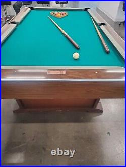 Brunswick Monticelo Pool Table 8'X4' 1970's Vintage Good Condition