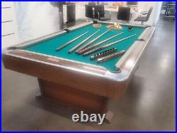 Brunswick Monticelo Pool Table 8'X4' 1970's Vintage Good Condition