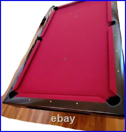 Brunswick OIS Italian Slate Red Felt Hawthorn 8' Pool Sport Billiards Table