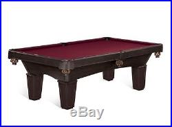Brunswick Pool Table 8 Foot Full Regulation Size Slate Game Room Billiards Balls